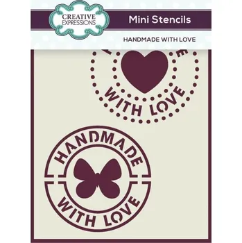 Creative Expressions Plastová šablona 7,5x10cm handmade