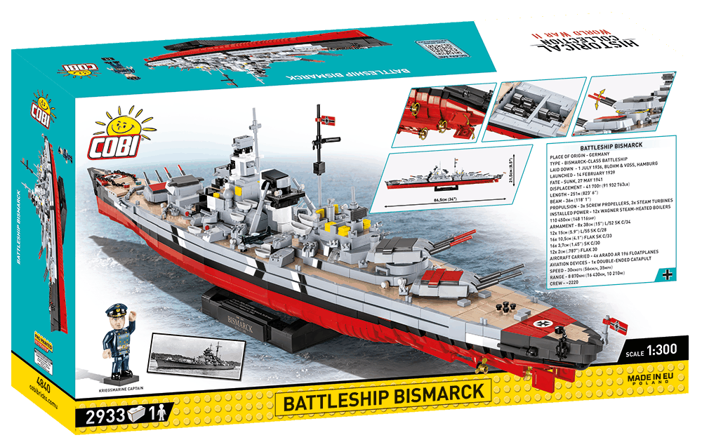 foto Stavebnice COBI COBI World War II 4840 Battleship Bismarck