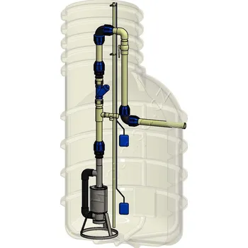 Čerpadlo PUMPA Classic set pro tlakovou kanalizaci DN40 včetně čerpadla Pumpa INOX Morava 5-16-T 1,1kW 400V kabel 15m