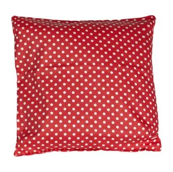 Povláček bavlněný satén - puntík červený - 40x40cm