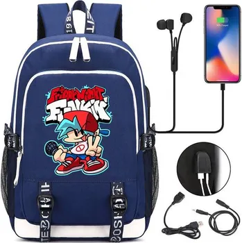 Školní batoh Multifunkční batoh pro studenty s USB nabíjením - 009