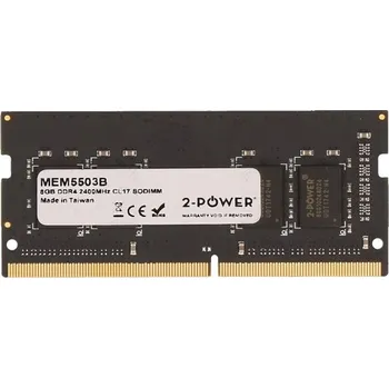 Operační paměť 2-Power SODIMM DDR4 8GB 2400MHz CL17 MEM5503B 2-Power 8GB PC4-19200S 2400MHz DDR4 CL17 Non-ECC SoDIMM 2Rx8 (DOŽIVOTNÍ ZÁRUKA)