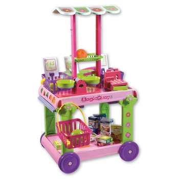 plyšák Androni Pojízdná tržnice s 30 doplňky - výška 85 cm