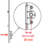 Opravný převod MACO - zvýšený dorn DORN: 25