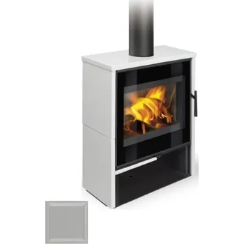 Krbová kamna ROMOTOP ALEDO G krbová kamna 6kW, černá/holubí šeď