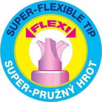 Zvýrazňovač Centropen 8542 Flexi zvýrazňovač 4ks