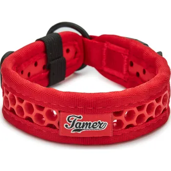Obojek pro psa Tamer Perforovaný obojek SOFTY | červený Šířka: 2,8 cm, Obvod krku: 25 - 31 cm