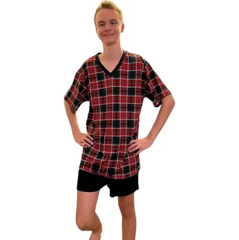 Dámské tričko Rozárka Samostatný kabátek C3 k pyžamu krátký rukáv Barva: červená, Velikost: XXL