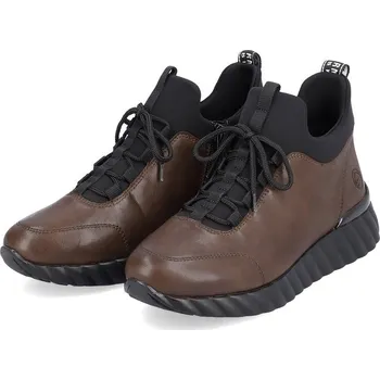 Dámská zimní obuv Dámská kožená kotníková obuv D5977-22 Remonte hnědá Barva: braun kombi, Velikost: 39