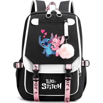Sportovní batoh Batoh disney Stitch s USB nabíjením - 020