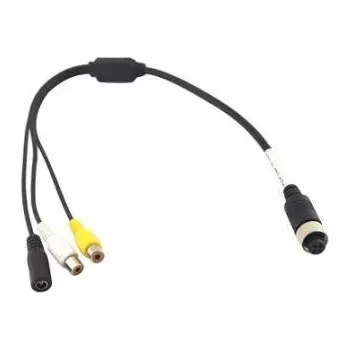 Couvací kamera Redukce mezi monitor a kameru 4PIN / RCA / DC samice-samice, RCA-M12 F
