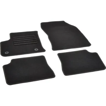 autokoberec Autokoberce textilní přesné černé / černé obšití - Opel Corsa-e F (2019-2023) 5-sedadel