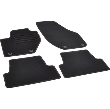 autokoberec Autokoberce textilní přesné černé / černé obšití - Volvo V40 II (2012-2019) 5-sedadel