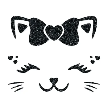 Samolepící dekorace SAMOLEPKA Kočka 039 s mašličkou (85 - Ultra Metalic černá) NA AUTO, NÁLEPKA, FÓLIE, POLEP, TUNING, VLASTNÍ TEXT, TISK, AUTOSAMOLEPKY.cz, POLEPY, OBRÁZEK, LOGO, SAMOLEPKY