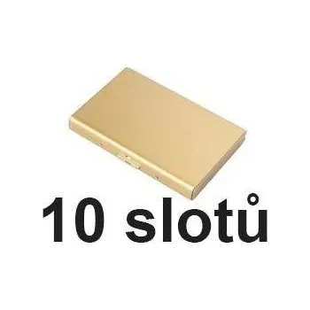 Multifunkční minimalistická peněženka - 10 zlatých karet