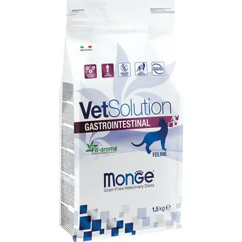 Krmivo pro kočku 1,5 kg suchého krmiva pro kočky VetSolution Gastrointestinal Monge