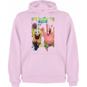 Chlapecké tričko Mikina SpongeBob a Patrick Crazy Happy Barva: Světle růžová, Velikost: XXL