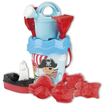 plyšák Androni Sada na písek piráti v cestovní tašce - modrá