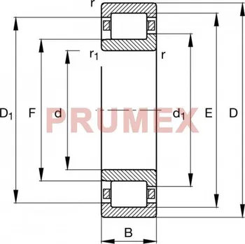 FAG NJ 2316 E-M1A-C4 válečkové ložisko