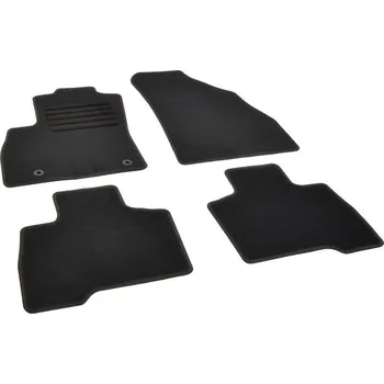 autokoberec Autokoberce textilní přesné černé / černé obšití - Peugeot Bipper (2008-2014) 5-sedadel