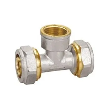 Instalatérský materiál T-kus svěrný pro AL-Pex vnitřní závit (Melscher FT311)