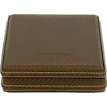 Friedrich Lederwaren Hnědá kazeta na manžetové knoflíčky Carbon 32053-8 + 2 měsíce na vrácení zboží