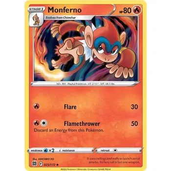 Karetní hra Pokémon TCG Monferno 025/172