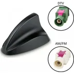 Anténa střešní AM/FM/TV univerzální se zesilovačem, zadní ploutev Shark2, CAL-7727082