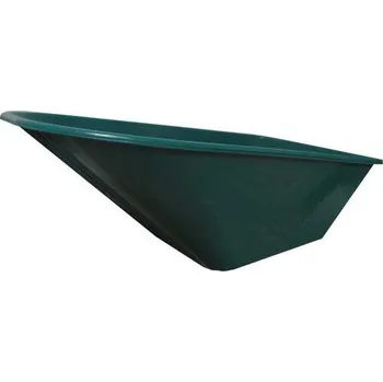 Kolečko Toptrade 105310 náhradní korba plastová 125 l zelené