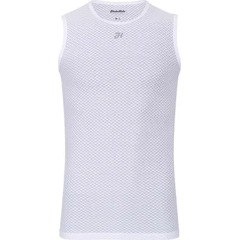 cyklistický dres HOLOKOLO Cyklistické triko bez rukávů - AIR - bílá
