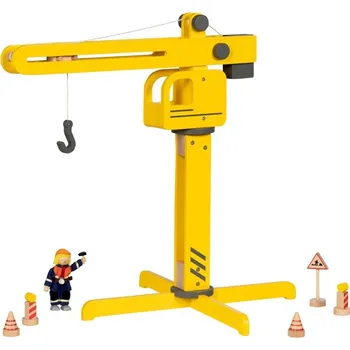 Dřevěná hračka Jeřáb - Stavební dřevěný, výška 55cm (Goki) - Doprodej