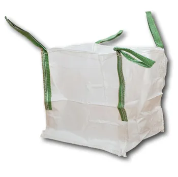 Venkovní odpadkový koš Berge Big Bag velkoobjemový vak 60 x 60 x 60 cm bílý 216 l