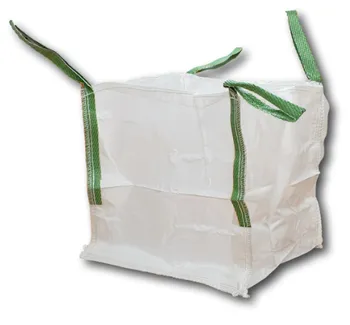 Venkovní odpadkový koš Berge Big Bag velkoobjemový vak 60 x 60 x 60 cm bílý 216 l