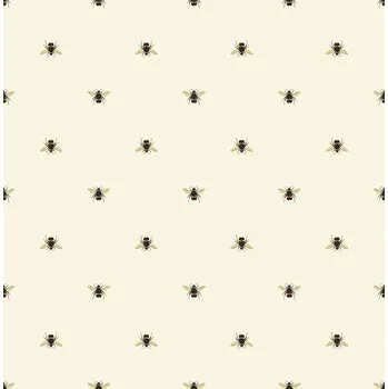 Tapeta Graham & Brown Krémová vliesová tapeta se včelami, 118544, Joules, Graham&Brown, velikost 10 x 0,52 m