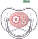 Canpol babies Dudlík 0-6m silikonový symetrický NEWBORN BABY - růžový