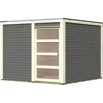 Zahradní domek LANIT PLAST Dřevěný domek KARIBU QUBIC 2 (89394) terragrau LG3525