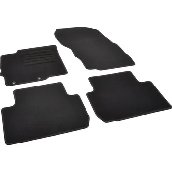 autokoberec Autokoberce textilní přesné černé / černé obšití - Mitsubishi Eclipse Cross (2018-2023) 5-sedadel