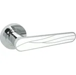 DOMINO Dveřní dělené rozetové kování SNAP-R - M6/WHITE, pouze klika, rozeta Pouze klika