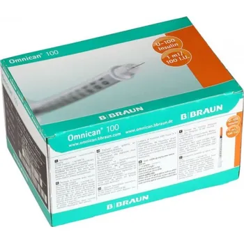 Injekční stříkačka Inj.střík.ins.1.0ml/100 IU Omnican 100ks 9151141