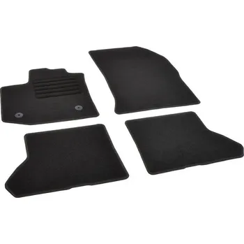 autokoberec Autokoberce textilní přesné černé / černé obšití - Dacia Dokker (2012-2021) 5-sedadel