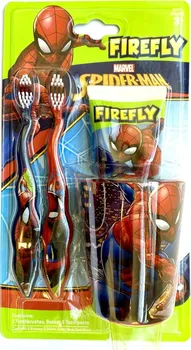 Zubní kartáček Marvel Dětský zubní kartáček Spiderman 2 ks + zubní pasta + kelímek