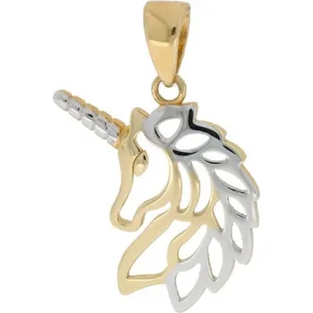 Přívěsek Dvoubarevný zlatý jednorožec