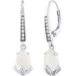 Silvego Stříbrné náušnice Clarissa s měsíčním kamenem a Brilliance Zirconia JJJ1267EMS + 2 měsíce na vrácení zboží