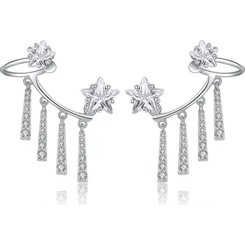 Náušnice Olivie Stříbrné podélné náušnice ZIRKON 2936 Ag 925; ≤7 g.