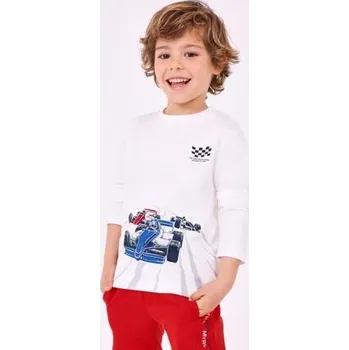 Chlapecké oblečení dětské triko s formulí svítící ve tmě Mayoral 4017-42 velikost 104