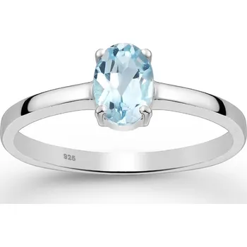 Prsten Prstýnkárna Exclusive kolekce - stříbrný prsten Modrý Topaz AG 925 ≤ 2 g Velikost prstenu: 6 (51/52)