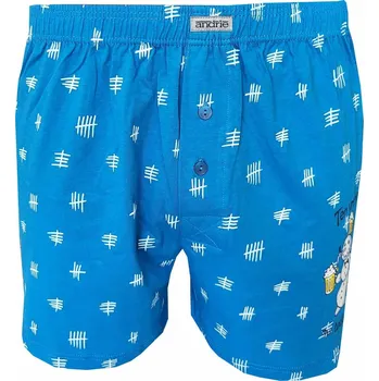 Trenýrky Andrie PS 5776 modré pánské trenýrky Barva: modrá, Velikost: 2XL