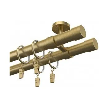 Garnýž Kovová dvojitá garnýž na strop EXCLUSIVE Antik Ø 28 mm - Pullo