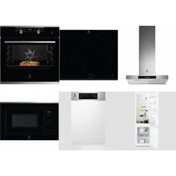 Set domácích spotřebičů ELECTROLUX KODEC75X2 + ELECTROLUX LIR60430 + ELECTROLUX LFT426X + ELECTROLUX LMS4253TMX + ELECTROLUX EEM43300IX + ELECTROLUX LNT3LF18S
