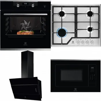 Set domácích spotřebičů ELECTROLUX KODEC75X2 + ELECTROLUX KGS6426SX + ELECTROLUX LFV316K + ELECTROLUX LMS4253TMX